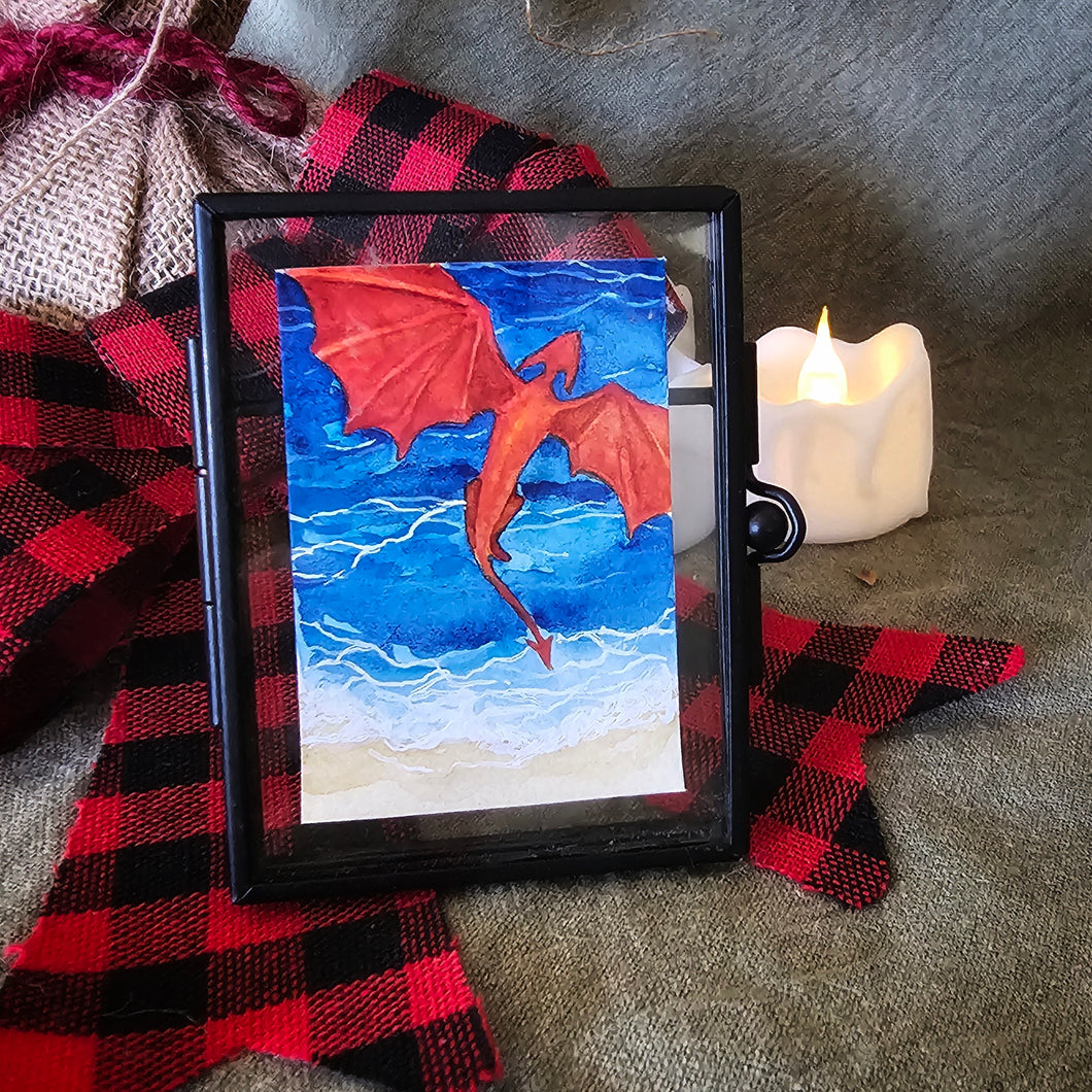 Original Painting - The Red Dragon