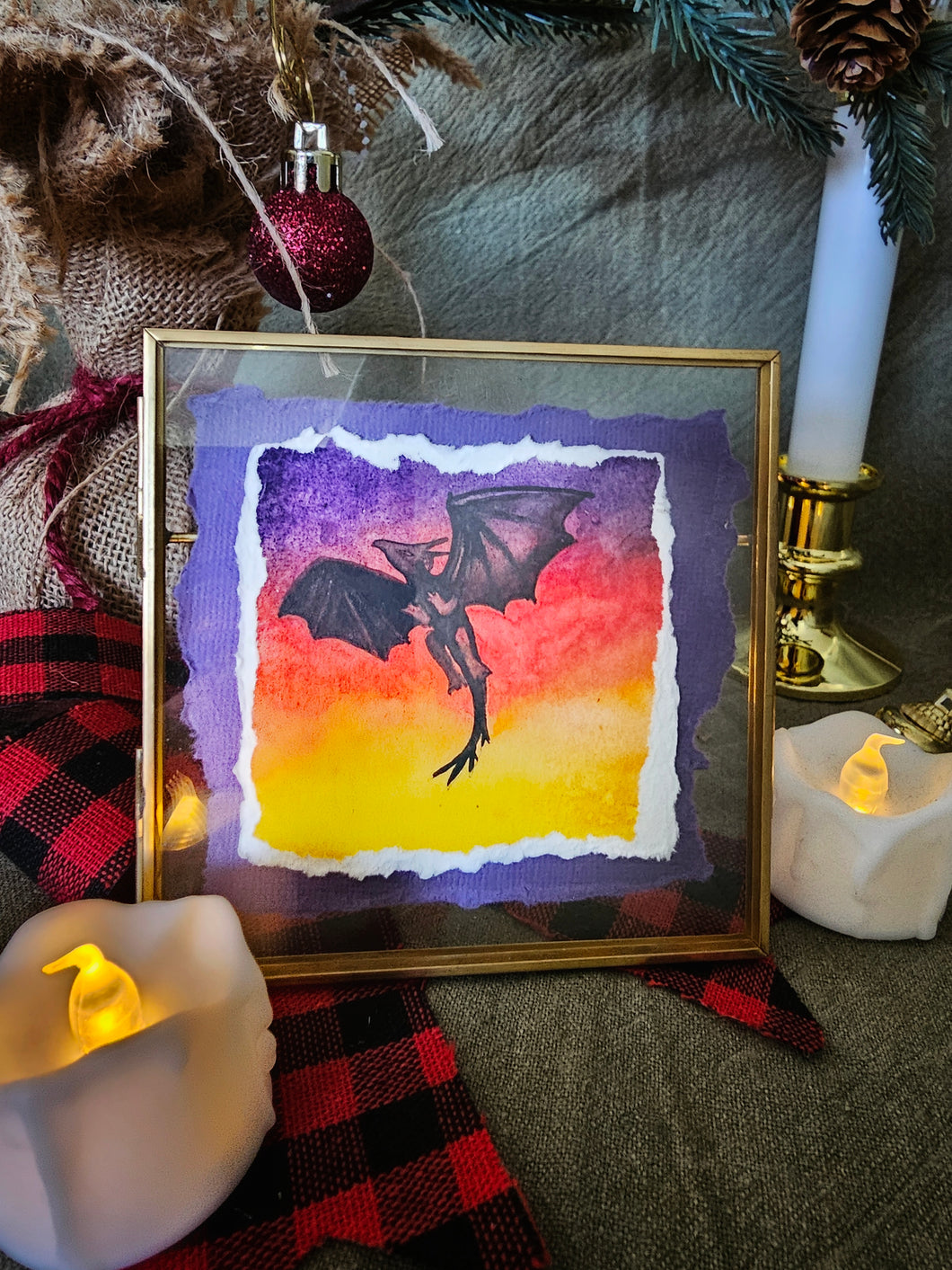Original Painting - Sunset Dragon