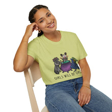 Girls Will Be Girls Witch Cat T-Shirt