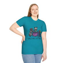 Girls Will Be Girls Witch Cat T-Shirt