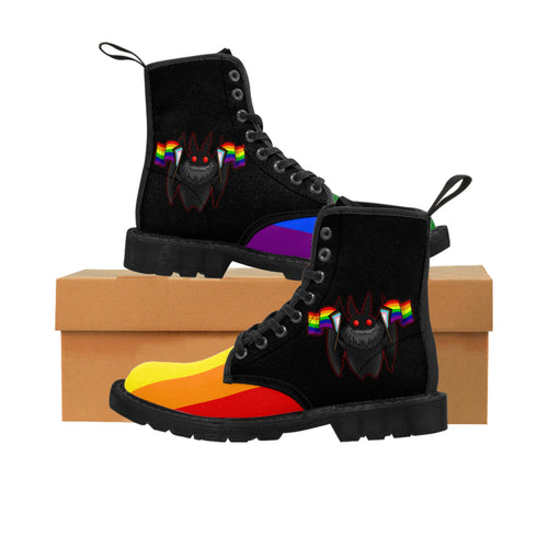 Pride Mothman - Men's Canvas Boots