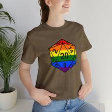 Rainbow Pride D20 - Unisex Jersey Short Sleeve Tee