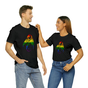 Rainbow Pride Dragon - Unisex Jersey Short Sleeve Tee