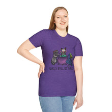Girls Will Be Girls Witch Cat T-Shirt