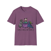 Girls Will Be Girls Witch Cat T-Shirt