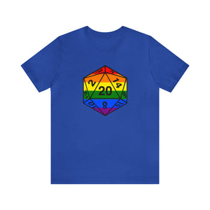 Rainbow Pride D20 - Unisex Jersey Short Sleeve Tee