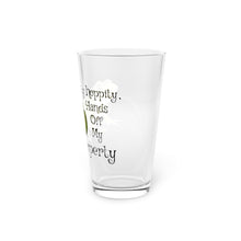 "Hippity Hoppity Hands Off My Property - Pint Glass (16oz)