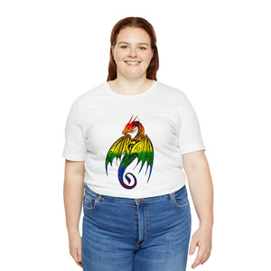 Rainbow Pride Dragon - Unisex Jersey Short Sleeve Tee