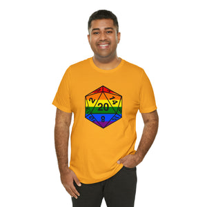 Rainbow Pride D20 - Unisex Jersey Short Sleeve Tee