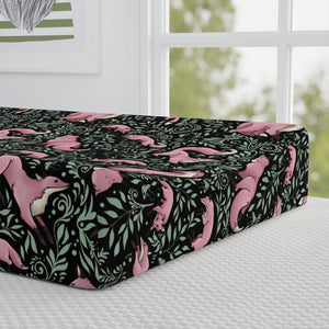 Aurelia Black Baby Changing Pad Cover