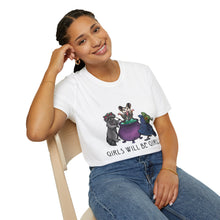 Girls Will Be Girls Witch Cat T-Shirt