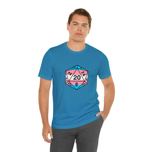 Trans Pride D20 - Unisex Jersey Short Sleeve Tee