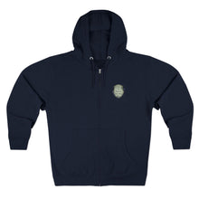 Zip Hoodie — "What An Absolute Shit Show" Vintage Crest Graphic