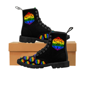 Pride Rainbow D20 - Men's Canvas Boots