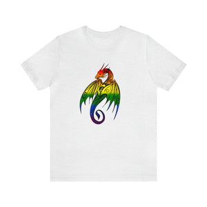 Rainbow Pride Dragon - Unisex Jersey Short Sleeve Tee