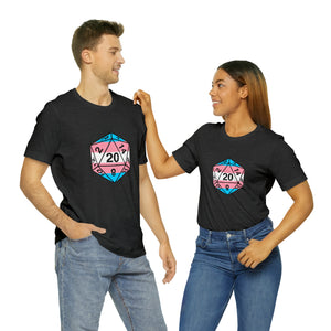 Trans Pride D20 - Unisex Jersey Short Sleeve Tee