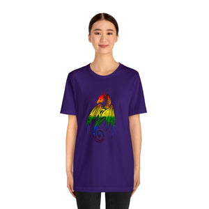 Rainbow Pride Dragon - Unisex Jersey Short Sleeve Tee