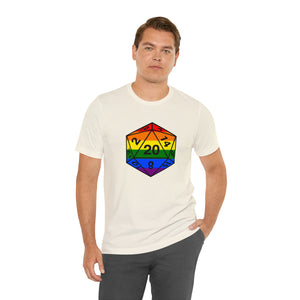 Rainbow Pride D20 - Unisex Jersey Short Sleeve Tee