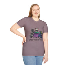 Girls Will Be Girls Witch Cat T-Shirt