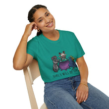 Girls Will Be Girls Witch Cat T-Shirt