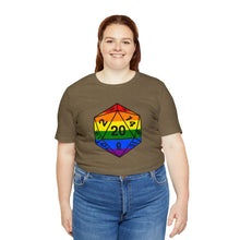 Rainbow Pride D20 - Unisex Jersey Short Sleeve Tee