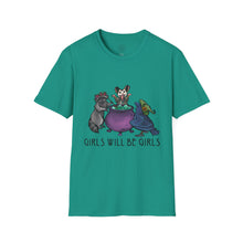 Girls Will Be Girls Witch Cat T-Shirt