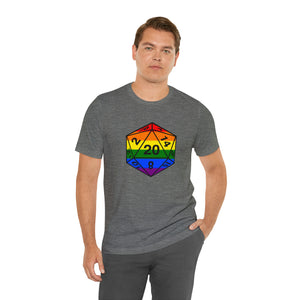 Rainbow Pride D20 - Unisex Jersey Short Sleeve Tee