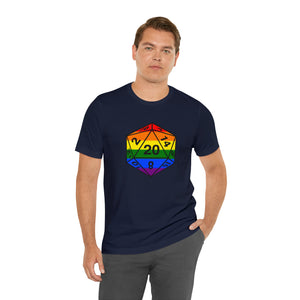 Rainbow Pride D20 - Unisex Jersey Short Sleeve Tee