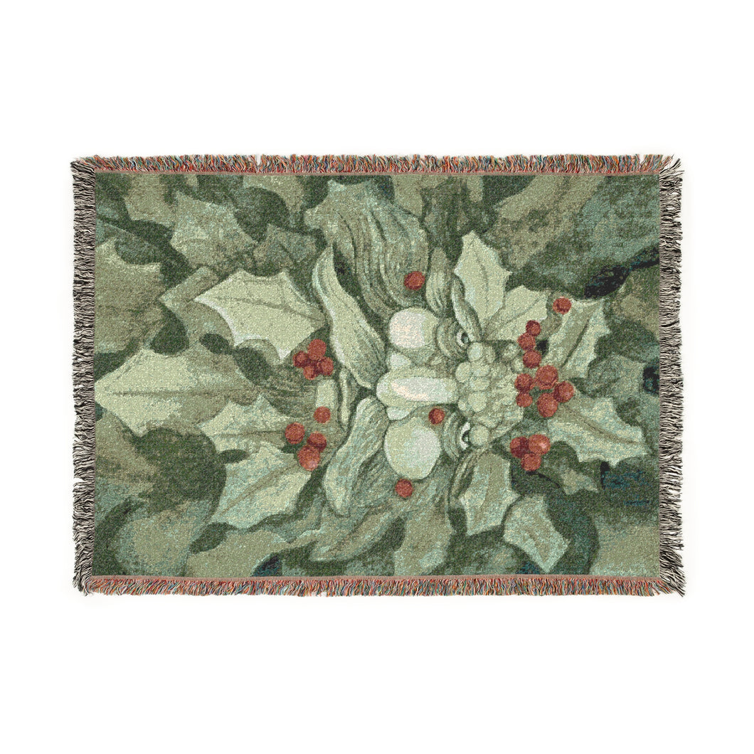 Woven Throw Blanket — The Holly King