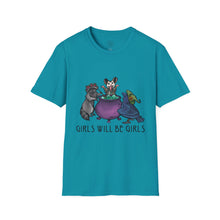Girls Will Be Girls Witch Cat T-Shirt