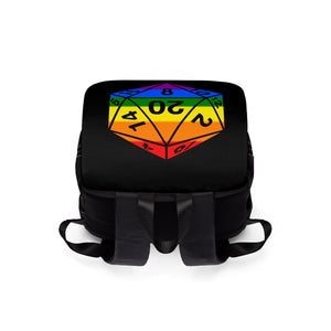 Rainbow Pride D20 - Casual Shoulder Backpack