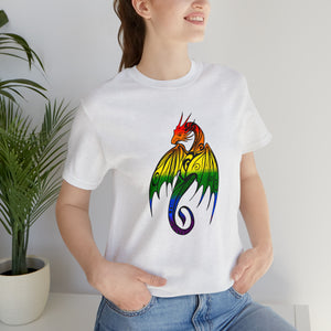 Rainbow Pride Dragon - Unisex Jersey Short Sleeve Tee