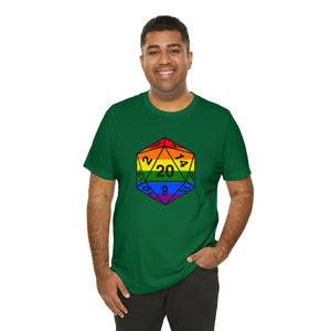 Rainbow Pride D20 - Unisex Jersey Short Sleeve Tee