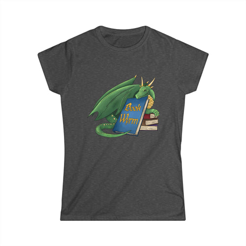 Book Wyrm Women's Softstyle Tee - Perfect Gift for Book Lovers