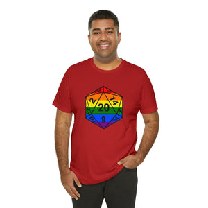 Rainbow Pride D20 - Unisex Jersey Short Sleeve Tee