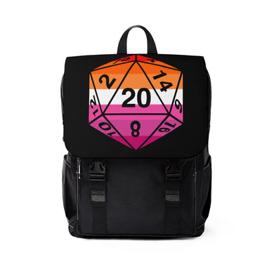Lesbian Pride D20 -  Casual Shoulder Backpack