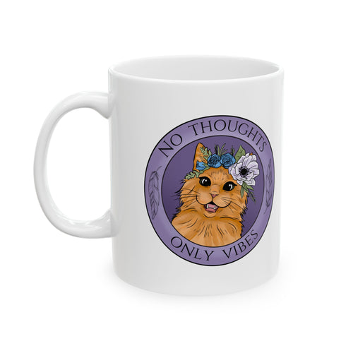 Whimsical Cat Ceramic Mug - Perfect Gift for Cat Lovers, Coffee & Tea Enthusiasts, Animal Lovers, Birthday, Housewarming, or Just Because!