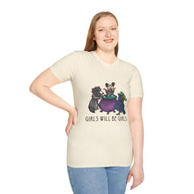 Girls Will Be Girls Witch Cat T-Shirt