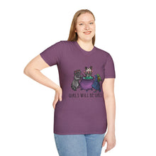 Girls Will Be Girls Witch Cat T-Shirt