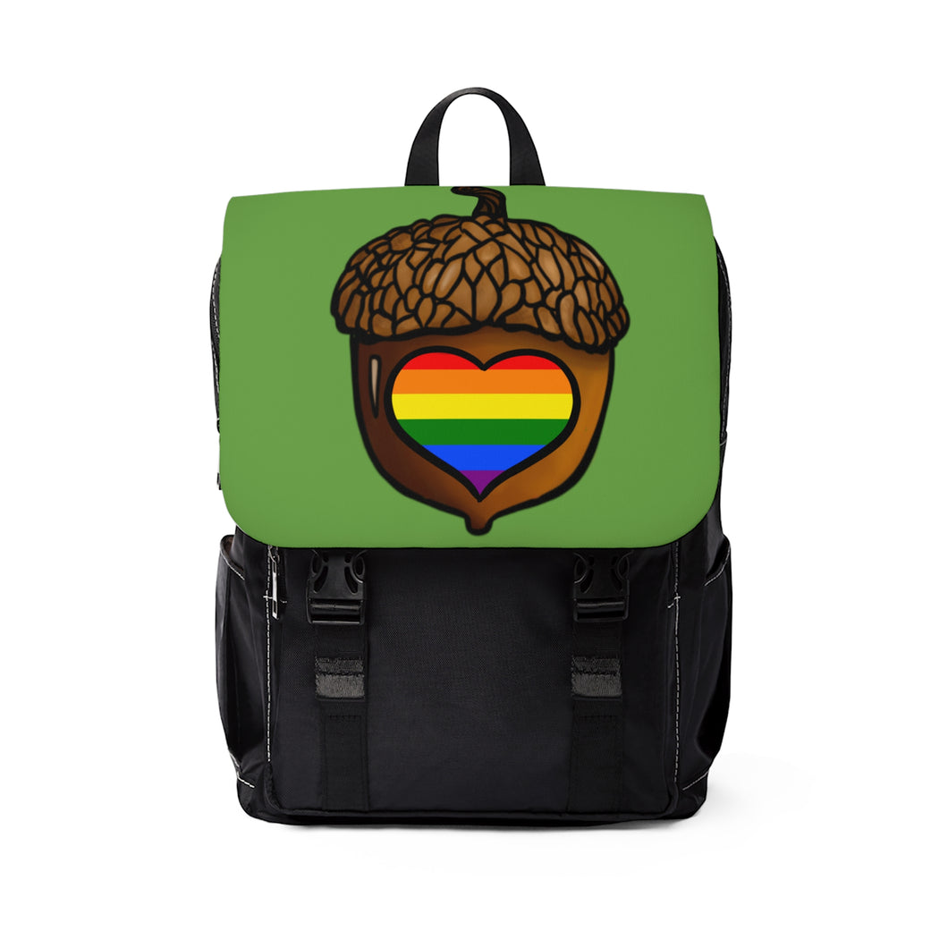 Rainbow Pride Gaycorn Casual Shoulder Backpack