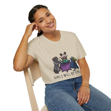 Girls Will Be Girls Witch Cat T-Shirt