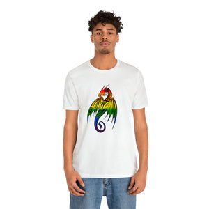 Rainbow Pride Dragon - Unisex Jersey Short Sleeve Tee