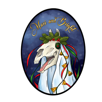 Mari Lwyd Sticker