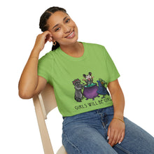 Girls Will Be Girls Witch Cat T-Shirt