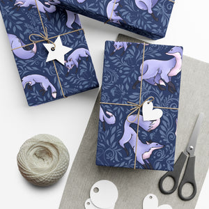 Aurelia Blue Gift Wrap Papers