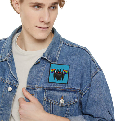 Pride Bat Iron-On Patch - Colorful LGBTQ+ Accessory for Jackets & Bags