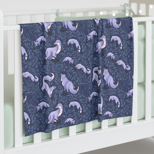 Aurelia Blue Baby Swaddle Blanket