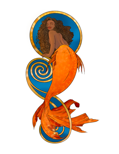 Golden mermaid