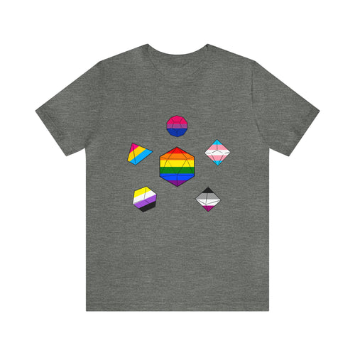 Pride Dice - Unisex Jersey Short Sleeve Tee