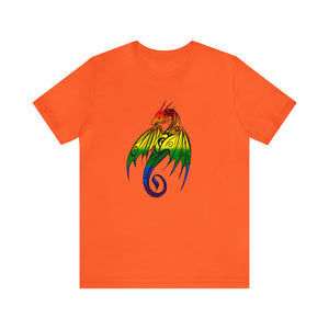 Rainbow Pride Dragon - Unisex Jersey Short Sleeve Tee